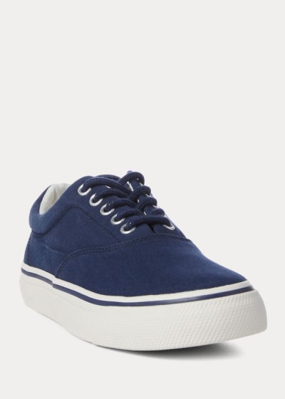 Zapatillas Polo Ralph Lauren Mujer Azul Marino - Bryn Canvas - OLZEJ7603